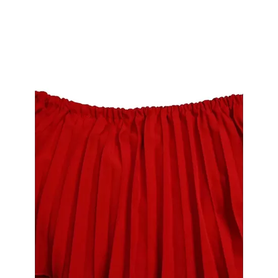 Wrap Pleated Solid Color Off-The-Shoulder Evening Dresses Wrap Pleated Solid Color Off-The-Shoulder Evening Dresses