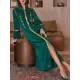 Rhine Stones Split-Front A-Line Flared Sleeves V-Neck Maxi Dresses Rhine Stones Split-Front A-Line Flared Sleeves V-Neck Maxi Dresses