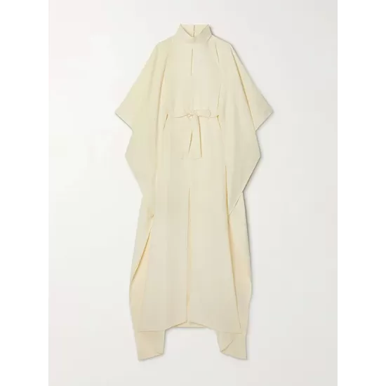 Batwing Sleeves Backless Belted Hollow Split-Front High-Neck Evening Dresses Batwing Sleeves Backless Belted Hollow Split-Front High-Neck Evening Dresses
