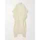 Batwing Sleeves Backless Belted Hollow Split-Front High-Neck Evening Dresses Batwing Sleeves Backless Belted Hollow Split-Front High-Neck Evening Dresses