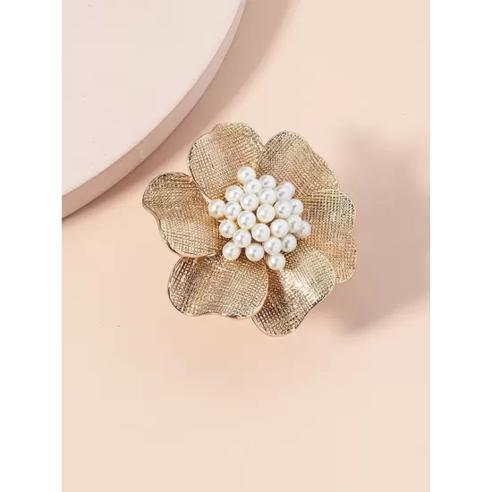 Adjustable Color-Block Flower Shape Rhinestone Sequined Rings Accessories Adjustable Color-Block Flower Shape Rhinestone Sequined Rings Accessories