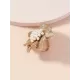 Adjustable Color-Block Flower Shape Rhinestone Sequined Rings Accessories Adjustable Color-Block Flower Shape Rhinestone Sequined Rings Accessories