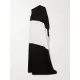 Batwing Sleeves Contrast Color Split-Side One-Shoulder Maxi Dresses Batwing Sleeves Contrast Color Split-Side One-Shoulder Maxi Dresses