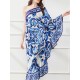 Asymmetric Falbala Floral Printed Batwing Sleeves Loose One-shoulder Midi Dresses Asymmetric Falbala Floral Printed Batwing Sleeves Loose One-shoulder Midi Dresses