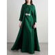 Embroidered Solid Color Long Sleeves Loose Evening Dresses Embroidered Solid Color Long Sleeves Loose Evening Dresses