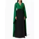 Batwing Sleeves Bandage Contrast Color Split-Front Zipper V-Neck Evening Dresses Batwing Sleeves Bandage Contrast Color Split-Front Zipper V-Neck Evening Dresses