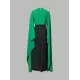 Batwing Sleeves Bandage Contrast Color Split-Front Zipper V-Neck Evening Dresses Batwing Sleeves Bandage Contrast Color Split-Front Zipper V-Neck Evening Dresses