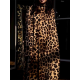 Leopard Flared Sleeves Long Sleeves High-neck Maxi Dresses Leopard Flared Sleeves Long Sleeves High-neck Maxi Dresses