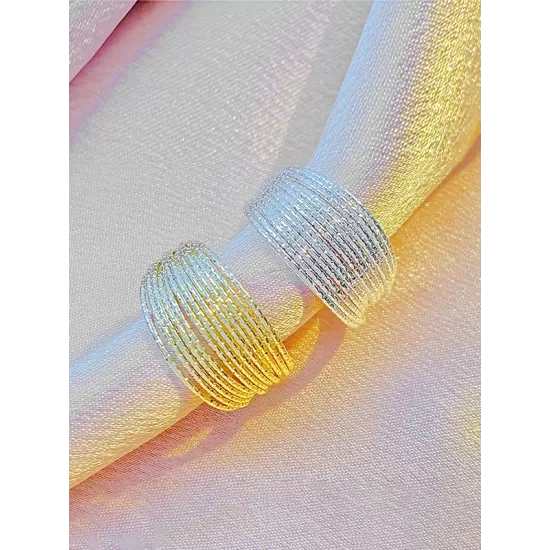 Adjustable Hollow Sequined Solid Color Rings Accessories Adjustable Hollow Sequined Solid Color Rings Accessories