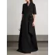 Loose Solid Color Split-Joint V-Neck Maxi Evening Dresses Loose Solid Color Split-Joint V-Neck Maxi Evening Dresses