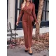 Bowknot Solid Color Bodycon Long Sleeves V-neck Maxi Dresses Bowknot Solid Color Bodycon Long Sleeves V-neck Maxi Dresses