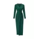 Bowknot Solid Color Bodycon Long Sleeves V-neck Maxi Dresses Bowknot Solid Color Bodycon Long Sleeves V-neck Maxi Dresses