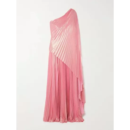 Loose Asymmetric Pleated One-Shoulder Maxi Dresses Loose Asymmetric Pleated One-Shoulder Maxi Dresses