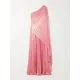 Loose Asymmetric Pleated One-Shoulder Maxi Dresses Loose Asymmetric Pleated One-Shoulder Maxi Dresses