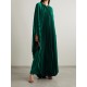 Batwing Sleeves Loose Pleated Solid Color Round-Neck Maxi Dresses Batwing Sleeves Loose Pleated Solid Color Round-Neck Maxi Dresses