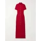 Solid Color Soccer Shorts Stand Collar Maxi Dresses Solid Color Soccer Shorts Stand Collar Maxi Dresses
