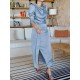 Pleated Solid Color Split-Front A-Line High Waisted Mock Neck Maxi Dresses Pleated Solid Color Split-Front A-Line High Waisted Mock Neck Maxi Dresses