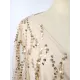 Gauze Pockets See-Through Sequined Split-Joint Long Sleeves Loose V-Neck Midi Dresses Evening Dresses Gauze Pockets See-Through Sequined Split-Joint Long Sleeves Loose V-Neck Midi Dresses Evening Dresses