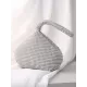 Geometric Rhine Stones Zipper Handbags Geometric Rhine Stones Zipper Handbags