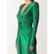 Long Sleeves Solid Color V-Neck Evening Maxi Dresses Long Sleeves Solid Color V-Neck Evening Maxi Dresses