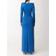 Long Sleeves Solid Color V-Neck Evening Maxi Dresses Long Sleeves Solid Color V-Neck Evening Maxi Dresses