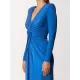 Long Sleeves Solid Color V-Neck Evening Maxi Dresses Long Sleeves Solid Color V-Neck Evening Maxi Dresses