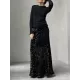 Sequined Split-Joint H-Line Loose Skirts Sequined Split-Joint H-Line Loose Skirts