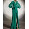Skinny Wrap Bandage Solid Color Split-Front Split-Joint V-Neck Maxi Evening Dresses