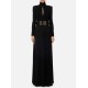 Long Sleeves Pleated Solid Color Split-Side V-Back High-Neck Evening Dresses Maxi Dresses Long Sleeves Pleated Solid Color Split-Side V-Back High-Neck Evening Dresses Maxi Dresses