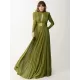 Long Sleeves Pleated Solid Color Split-Side V-Back High-Neck Evening Dresses Maxi Dresses Long Sleeves Pleated Solid Color Split-Side V-Back High-Neck Evening Dresses Maxi Dresses