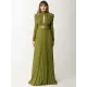 Long Sleeves Pleated Solid Color Split-Side V-Back High-Neck Evening Dresses Maxi Dresses Long Sleeves Pleated Solid Color Split-Side V-Back High-Neck Evening Dresses Maxi Dresses