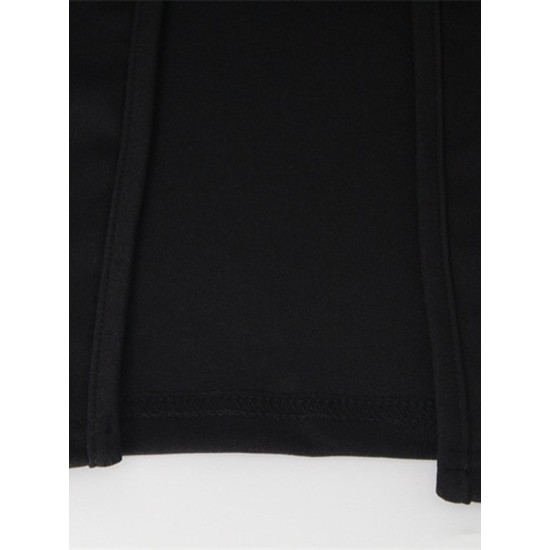Back Cross Split-side Tasseled Long Sleeves Skinny High Neck Midi Dresses Evening Dresses Back Cross Split-side Tasseled Long Sleeves Skinny High Neck Midi Dresses Evening Dresses