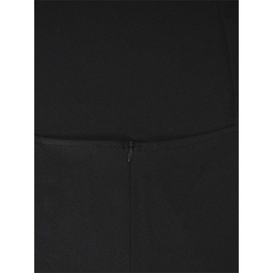 Back Cross Split-side Tasseled Long Sleeves Skinny High Neck Midi Dresses Evening Dresses Back Cross Split-side Tasseled Long Sleeves Skinny High Neck Midi Dresses Evening Dresses