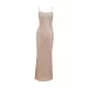 See-Through Sequined Split-Joint Bodycon Skinny Spaghetti-Neck Maxi Dresses See-Through Sequined Split-Joint Bodycon Skinny Spaghetti-Neck Maxi Dresses