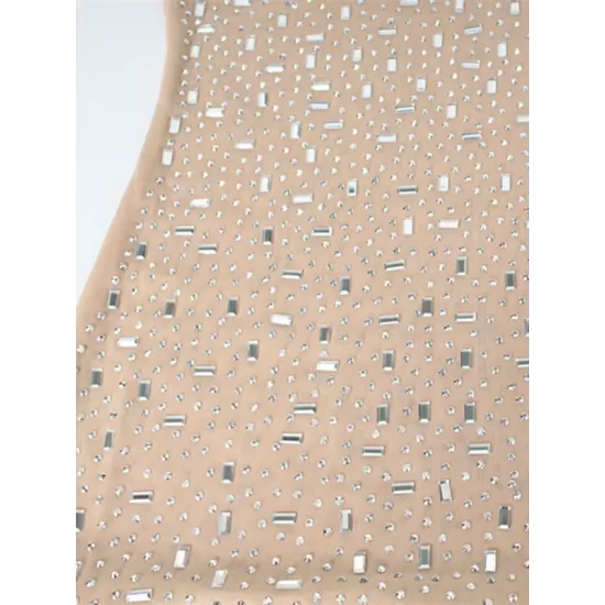 See-Through Sequined Split-Joint Bodycon Skinny Spaghetti-Neck Maxi Dresses See-Through Sequined Split-Joint Bodycon Skinny Spaghetti-Neck Maxi Dresses