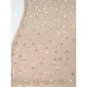 See-Through Sequined Split-Joint Bodycon Skinny Spaghetti-Neck Maxi Dresses See-Through Sequined Split-Joint Bodycon Skinny Spaghetti-Neck Maxi Dresses