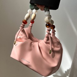 Beaded Pleated Split-Joint Handbags Shoulder Bags