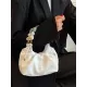 Beaded Pleated Split-Joint Handbags Shoulder Bags Beaded Pleated Split-Joint Handbags Shoulder Bags