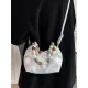 Beaded Pleated Split-Joint Handbags Shoulder Bags Beaded Pleated Split-Joint Handbags Shoulder Bags