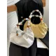 Beaded Pleated Split-Joint Handbags Shoulder Bags Beaded Pleated Split-Joint Handbags Shoulder Bags
