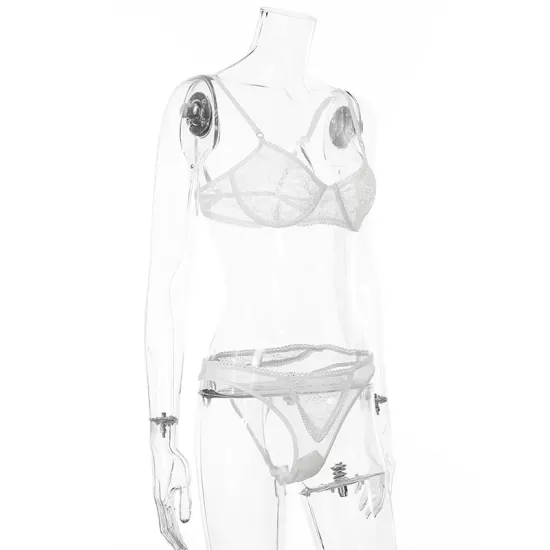 Sexy See-Through Lace Underwired Split Erotic Lingerie Sexy See-Through Lace Underwired Split Erotic Lingerie