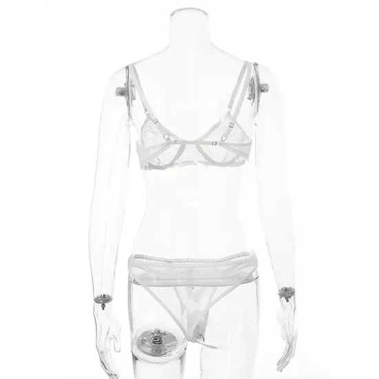 Sexy See-Through Lace Underwired Split Erotic Lingerie Sexy See-Through Lace Underwired Split Erotic Lingerie