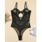 Sexy Lace Split-Joint Underwired Hollow Teddy Lingerie