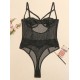 Sexy Gauze Underwired Split-Joint Teddy Lingerie Sexy Gauze Underwired Split-Joint Teddy Lingerie