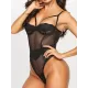 Sexy Gauze Underwired Split-Joint Teddy Lingerie Sexy Gauze Underwired Split-Joint Teddy Lingerie