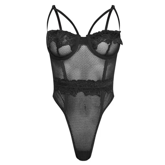 Sexy Gauze Underwired Split-Joint Teddy Lingerie Sexy Gauze Underwired Split-Joint Teddy Lingerie