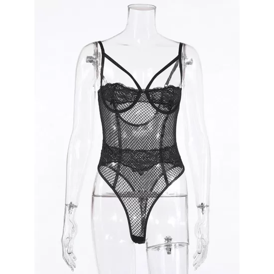 Sexy Gauze Underwired Split-Joint Teddy Lingerie Sexy Gauze Underwired Split-Joint Teddy Lingerie