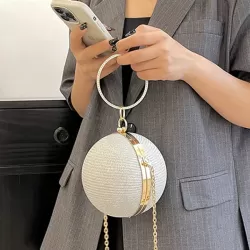 Chains Geometric Shiny Handbags Crossbody Bags Bags