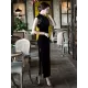 Black Velvet Lace Long Cheongsam Dress Black Velvet Lace Long Cheongsam Dress