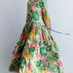 National Style Flower Printed Long Dress